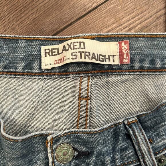Vintage Levis Pants Mens 36  Blue Jean 559 Loose Waist - Picture 3 of 4